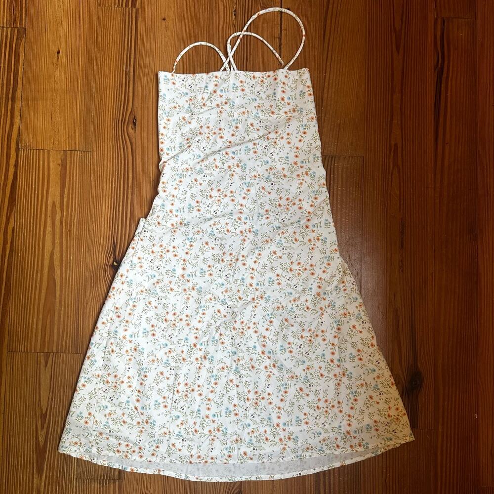 NWT Princess Polly Celena mini floral open back dress SIZE 8